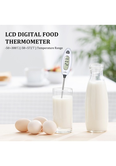 Ranyeek Gm1311 Yiyecek Sıcaklık Ölçer, Sayısal Göstergeli Prob Tipi, -50 300 C Aralığı, Mutfak Suya Yağa Sıcaklık Ölçümü, Hassas, Pil İçermez