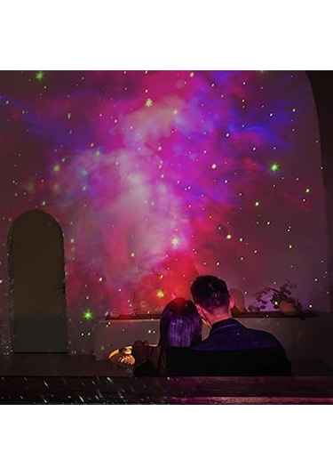 Astronot Yıldızlı Gezegenli Projeksiyon Lambası
