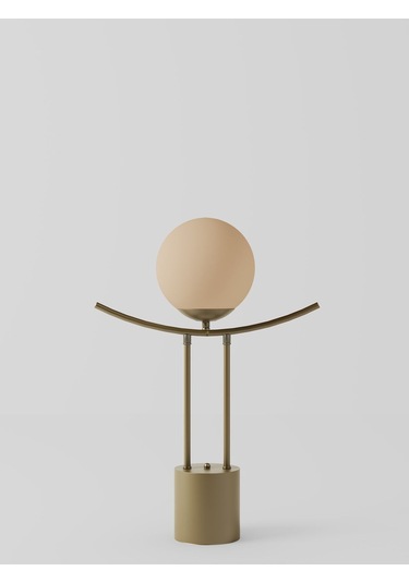 Lal Modern Eskitme Gövdeli Cam Küre Masa Lambası - Şık Ve Minimal Diğer