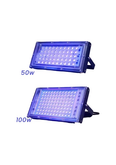 2 Adet Uva Siyah Işık 220v-240v Siyah Işıklar Ip65 50w Diğer