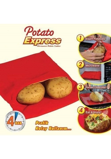 Patates Pişirme Fırın Torbası Kumpir Pişirme Aparatı Torbası