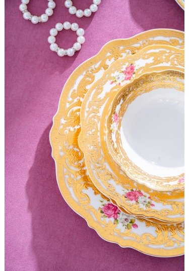 Madeline 12 Kişilik 60 Parça Porselen Yemek Takımı