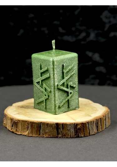Tajnaa Dver' Finansal Kanalın Arınması İçin Runik Mum 224754604 Yeşil
