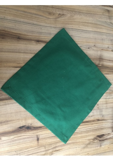 Yaprak Yeşili Kumaş Peçete 6 Adet 40x40 Cm Çok Renkli