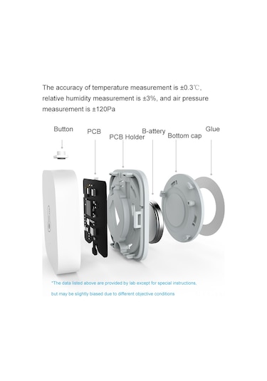 Ximistore9 Aqara Akıllı Sıcaklık Ve Nem Sensörü İle Ev Otomasyonu Ve Uzaktan İzleme İmkanı Beyaz