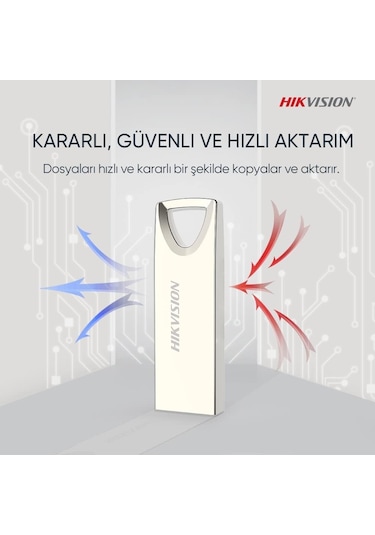 Hikvision 128gb Usb2.0 Hs-usb-m200/128g Metal Flash Bellek