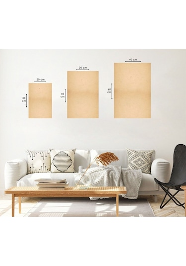 Hadis Dini 3'lü Mdf Tablo Set