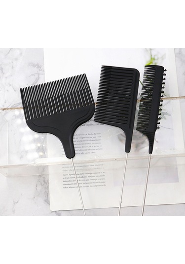 Singree R-21173 Model Saç Boyama Tüpü Seti - 3'lü Paket, Bölümlü Boyama İçin Çelik İğne Tarak, Pa+abs Malzeme