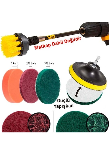 Sepetinegelsin 31 Parça Çok Amaçlı Ev Banyo Ve Oto Matkap Ucu Temizlik Seti