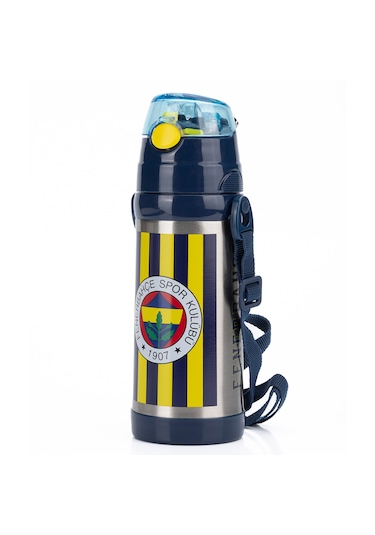 Fenerbahçe Efsane Çubuklu Çelik Matara Sarı - Lacivert