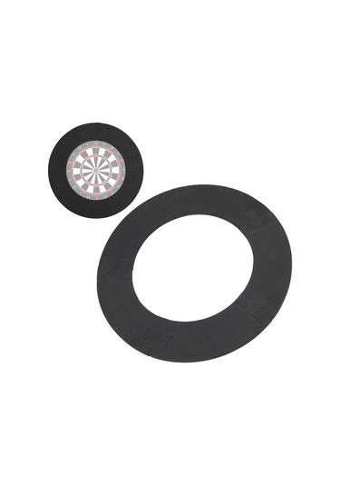 Xindoker Duvar Koruyucu Dart Tahtası Çevresi - Eva Malzeme Dayanıklı 5 Parça Montajlı Standart Boyut Siyah Dairesel