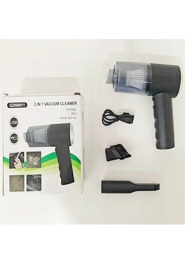 Symbee El Tipi Şarjlı Süpürge: Ev İçi Masaüstü Ve Dolap Temizliği İçin Üfleme-emme İkili Fonksiyonlu Siyah