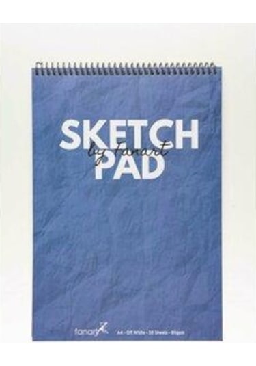Fanart Academy Sketch Pad A5 Mavi Kapak 80 Gr 50 Yp Üstten Spiral