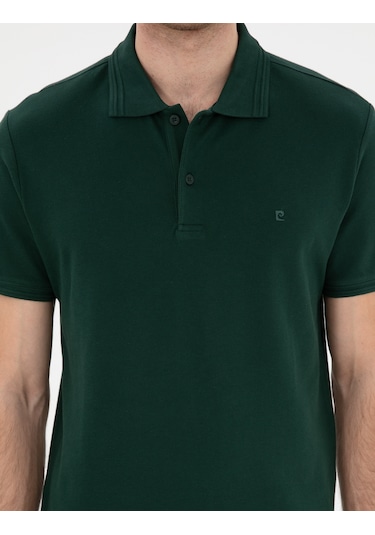 Pierre Cardin Erkek Koyu Yeşil Tişört Basic 50306448-vr079 Koyu Yeşil