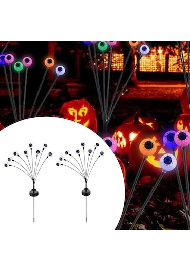 Suntek 2 Adet Güneş Enerjili Göz Küresi Kırmızı