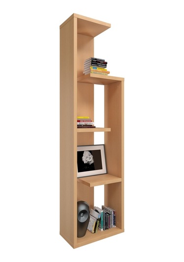 Zile 4 Raflı Kitaplık, Kayın 44x157x25 Cm Nocolor-0b4ce28c