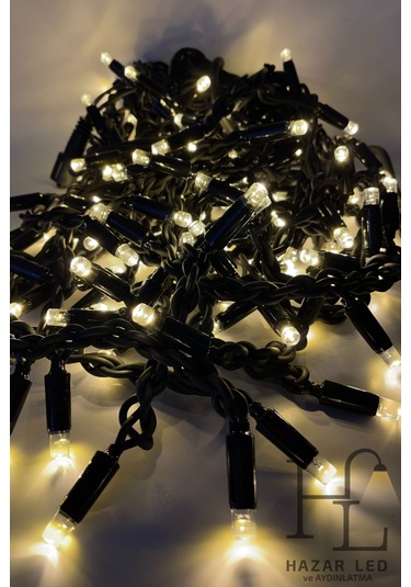 2.5 M Led 152 Ledli 24 Saçaklı Eklenebilir Ip65 Dış Mekan Siyah Kablolu Dekoratif Led Işık Gün Işığı