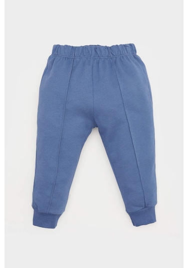 DeFacto Erkek Bebek 2'li Takım Baskılı Sweatshirt Esnek Belli Eşofman Altı D2599A525SPBE341 Mavi DeFacto Erkek Bebek 2'li Takım Baskılı Sweatshirt Esnek Belli Eşofman Altı D2599A525SPBE341 Mavi