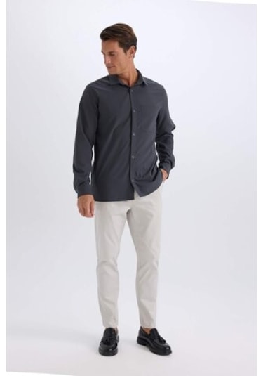 DeFacto %100 Pamuk Yazlık Jogger Chino Pantolon Beli Bağcıklı Cepli Düz Paça Z9933AZ25SPGR94