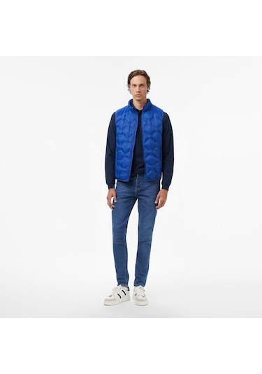 Nautica Erkek Mavi Regular Fit Yelek Düz J57026t Mavi