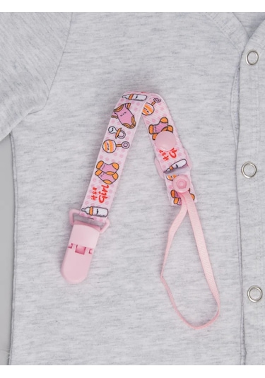 Yudgı Emzik Tutucu Kumaş Şeritli 2 Adet 313574197 Pembe