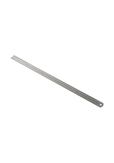 Kraf Çelik Çetvel 50 CM Inch Ölçülü 550 G Metal