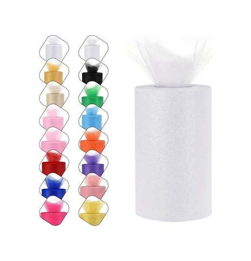 Trendooze Parlak Tül Rulo 6x50 Yard Yeşil Parti Düğün Paketleme