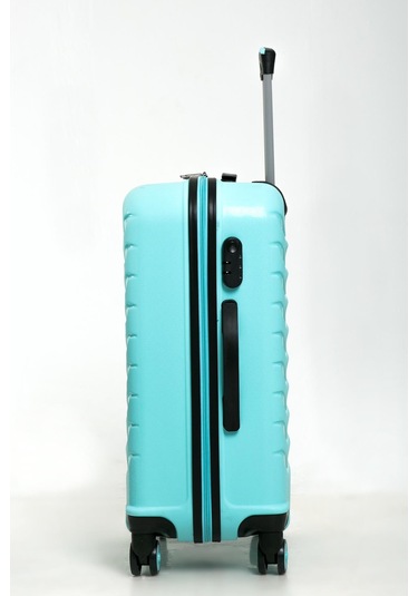 Yefa Pp Polipropilen Kırılmaz Orta & Kabin Boy 2'li Valiz Seti Su Yeşili