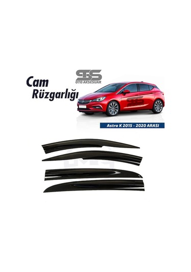 Cam Rüzgarlığı Opel Astra K 2015-2020 Arası Mügen Tip Piano Blackk
