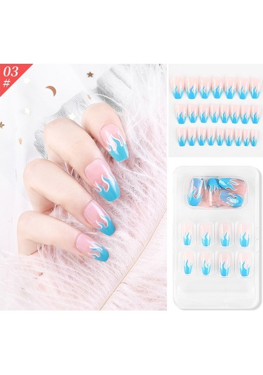 Sones 5 Set Aşınma Tırnak Sanatı Noel Balesi Sahte Tırnaklar Bitmiş Ürün Çıkarılabilir Aşınma Tırnak F741-3