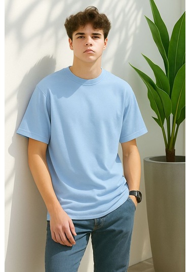 Bnrq88 Unisex Tişört Bebe Mavisi