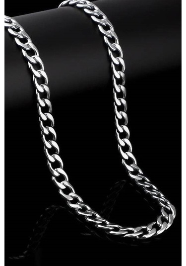 Gemici Çelik Erkek Zincir Kolye 6 Mm 56 Cm H081 (31175655) Çelik