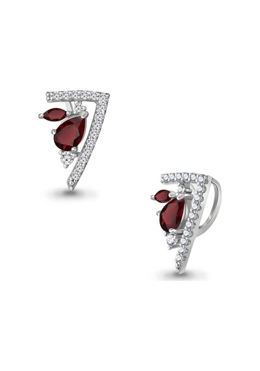 Aquamarıne 925 Ayar Gümüş Doğal Granat Kolye Ucu 292657597