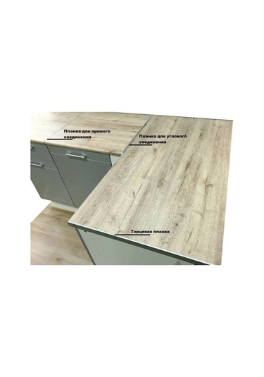 Sam Furniture Tezgah İçin Uç Çıtası 328613676 Beyaz