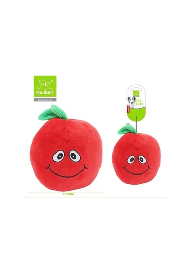 Nunbell Sesli Domates Peluş Köpek Oyuncağı 18,5 Cm