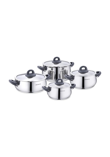 Korkmaz Bella Füme 8 Parça Tencere Seti A1848-3 Diğer