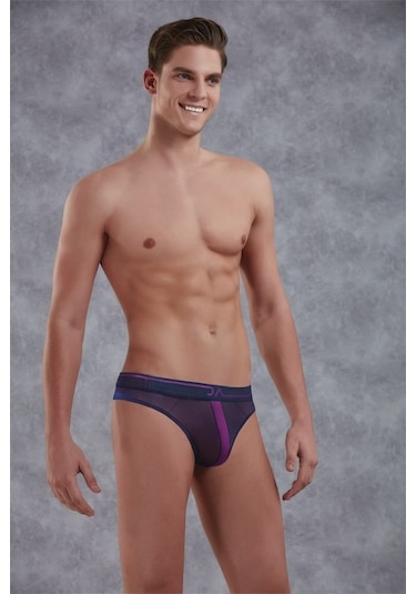Doreanse Erkek Polyamid Lacivert Transparan Tanga String 1286