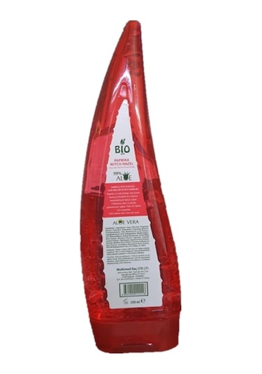 Bio Asia Aloe Vera Paprika Witch Hazel Gel 250 ML