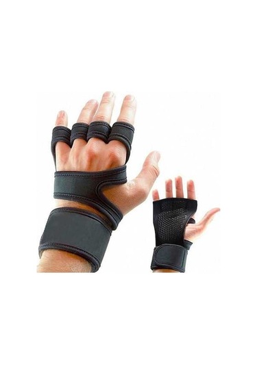 Flybuy Yarım Spor Spor Siyahᆪᄅ Silikon Sıkıştırma Şartname: Parmak Kaymaz Fitness Eldivenleri Eldivenler Ekipmanları Bileklikleri, İg Çok Renkli