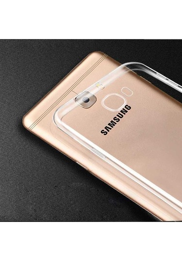 Samsung Uyumlu Galaxy C9 Pro Kılıf Zore Süper Silikon Kapak Renksiz