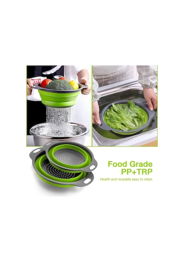 Makarna Ve Sebzeler İçin Silikon Mutfak Maşası Seti B