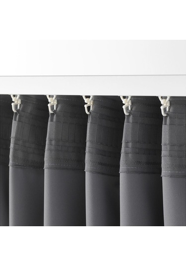 Karartma Perde/2 Kanat, Gri, 145x300 Cm Gri