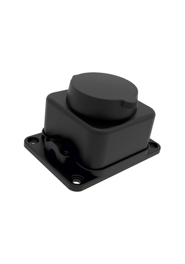 Bemis 1x25A Kauçuk Tekli Duvar Prizi 220 Volt IP54 BK1-1402-3511