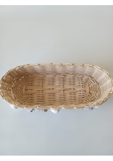 Bambu El Yapımı Çok Amaçlı Oval Sepet