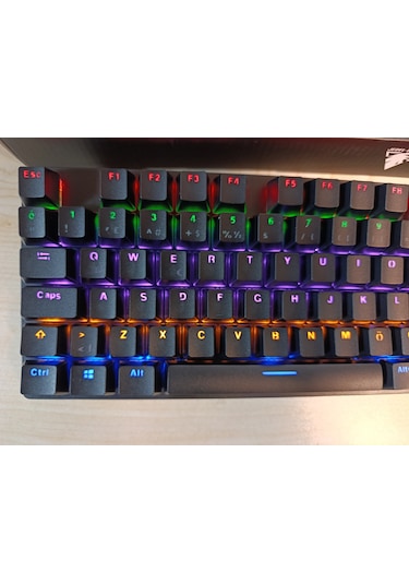 Jedel-gaming Kl-138 Blue Switch Mekanik Rgb Efekli Işıklı Oyuncu Klavye Q Tr Diğer
