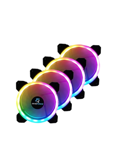 Gameforce Dualrıng 4X120Mm Sese Duyarlı A Rgb Kasa Fanı