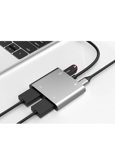 Platoon Pl-5580 4 İn 1 Type-c To 2x Hdmı + Usb+type-c Çevirici Dönüştürücü