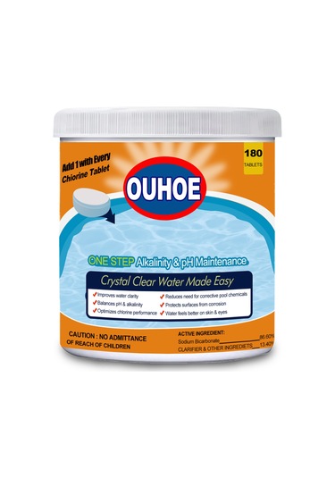 Mufunye Ouhoe Havuz Temizleme Ve Koku Giderici Fumigasyon Tabletleri, 180 Adet Kutu, Hızlı Leke Ve Alje Kaldırma, Su Berraklığı Sağlama