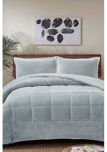 Pumi Çift Kişilik Yorgan Takımı 220x240 Cm Gri Gri