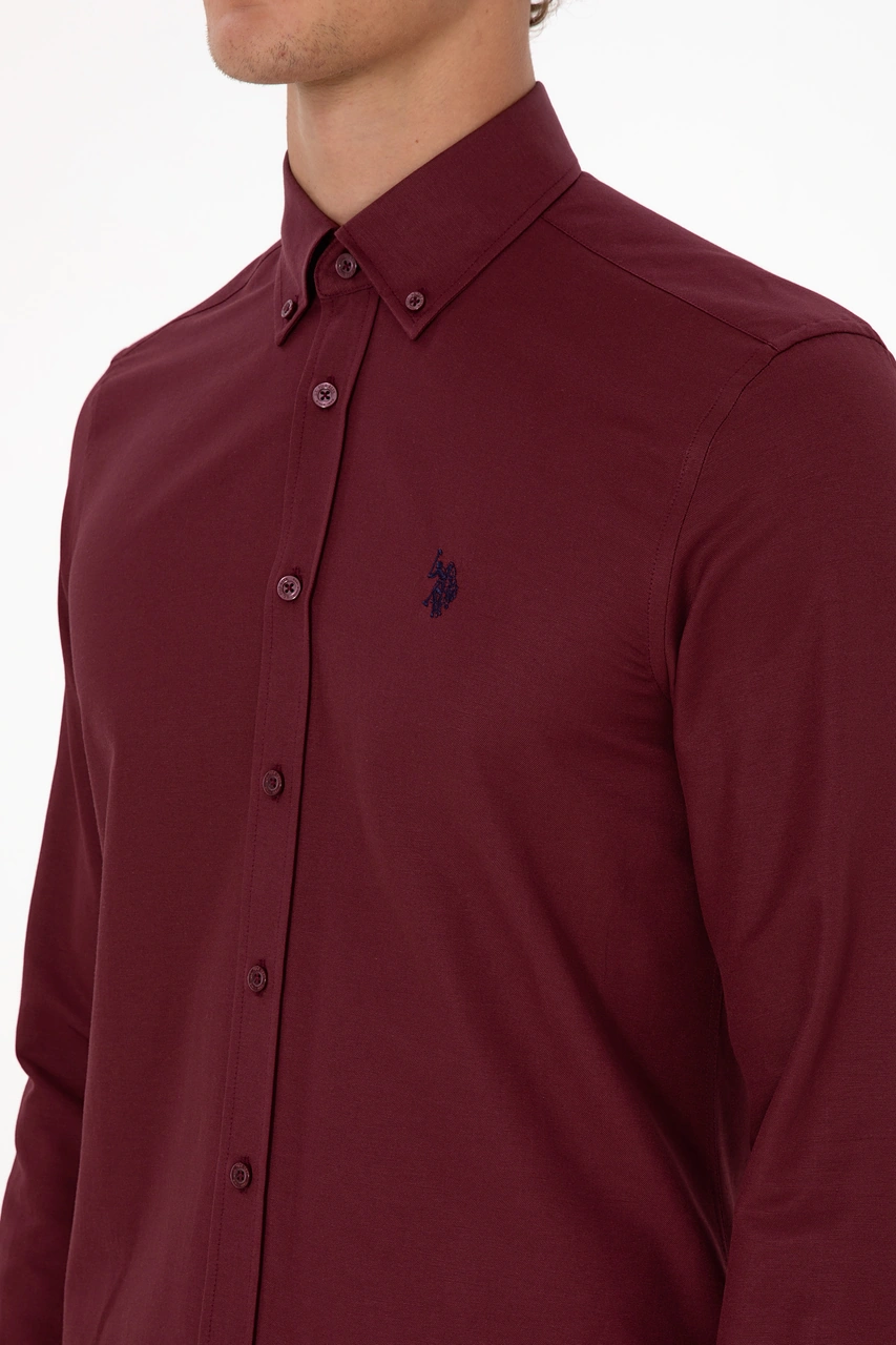 U.s. Polo Assn. Erkek Plum Gömlek Basic 50316723-vr177 New Plum
